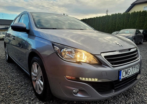 Peugeot 308 cena 36000 przebieg: 174000, rok produkcji 2017 z Wyszogród małe 781